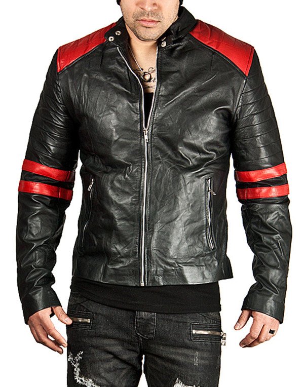 HugMe.fashion New Stylish Genuine Leather Jacket Color Sport Bike Bomber JK164